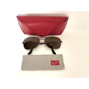 Ray Ban RB 3388 55/15 Polarized Aviator Sunglasses RB3388 Case s